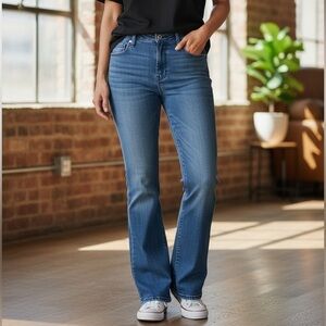 Old Navy Women’s High Rise Flare Jeans Size‎ 12 Blue Stretch Denim Medium Wash